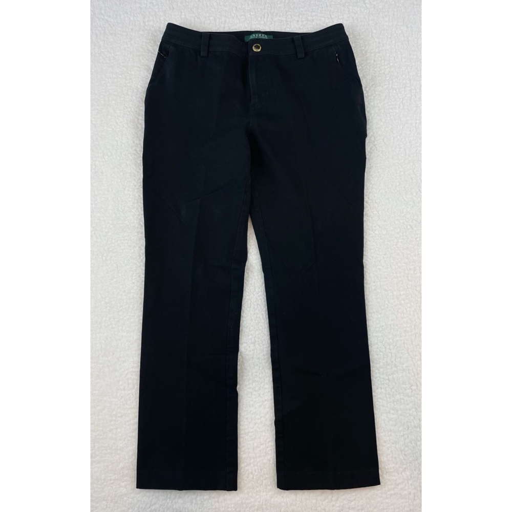 LAUREN RALPH LAUREN • Green Label Black Ankle-Cut Trousers, 4 - Picture 4 of 12